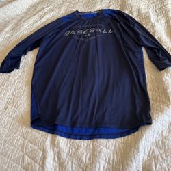 Under Armor Baseball Long Sleeve Shirt Sz XL SEE DESCRIPTION 