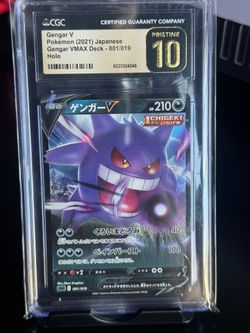 2021 pokemon Japanese #001/019 Gengar V Max holo CGC pristine 10