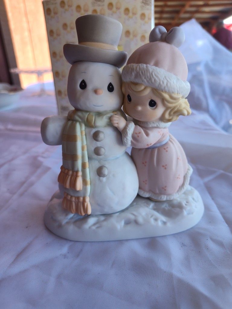 1999 Precious Moments "Snowman Like My Man" Boxed