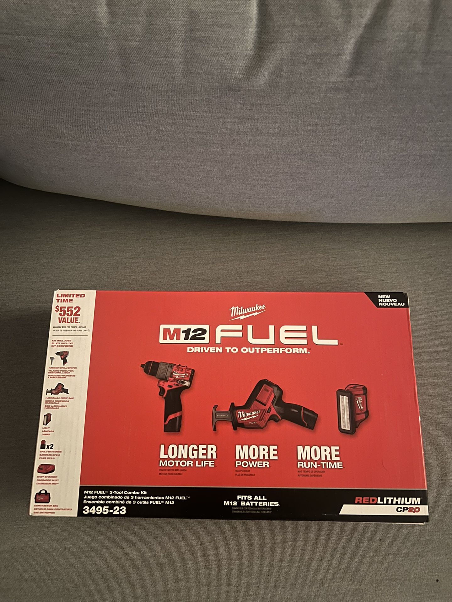 Milwaukee M12 FUEL 3-Tool Kit - New in Box