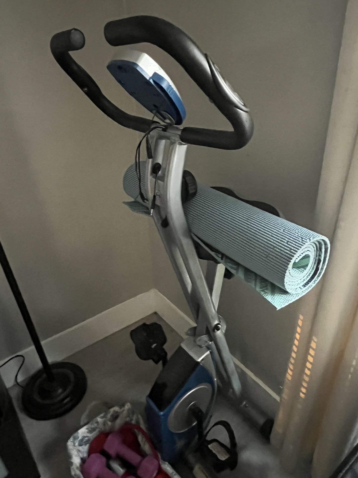 Bicycle, Yoga Mat And Weights  