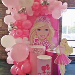 Barbie Party - Decorations - Happy Birthday - Balloons 