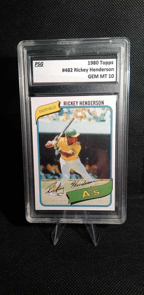 Graded 1980 Topps Rookie RP~Rickey Henderson #482 Oakland A's