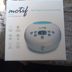 Motif Luna Breast Pump For Nursing Mothers.. New Still In Box With Tamper Seal