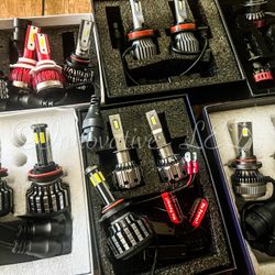 H3 LED Fog Light Bulb 6500K White,  30W 8000Lumen, H3 LED Headlight Bulbs for Fog Lamp DRL High/Low Beam, Canbus Error Free Long Lifespan 