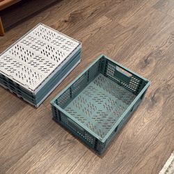 Foldable Crates School Office Supplies