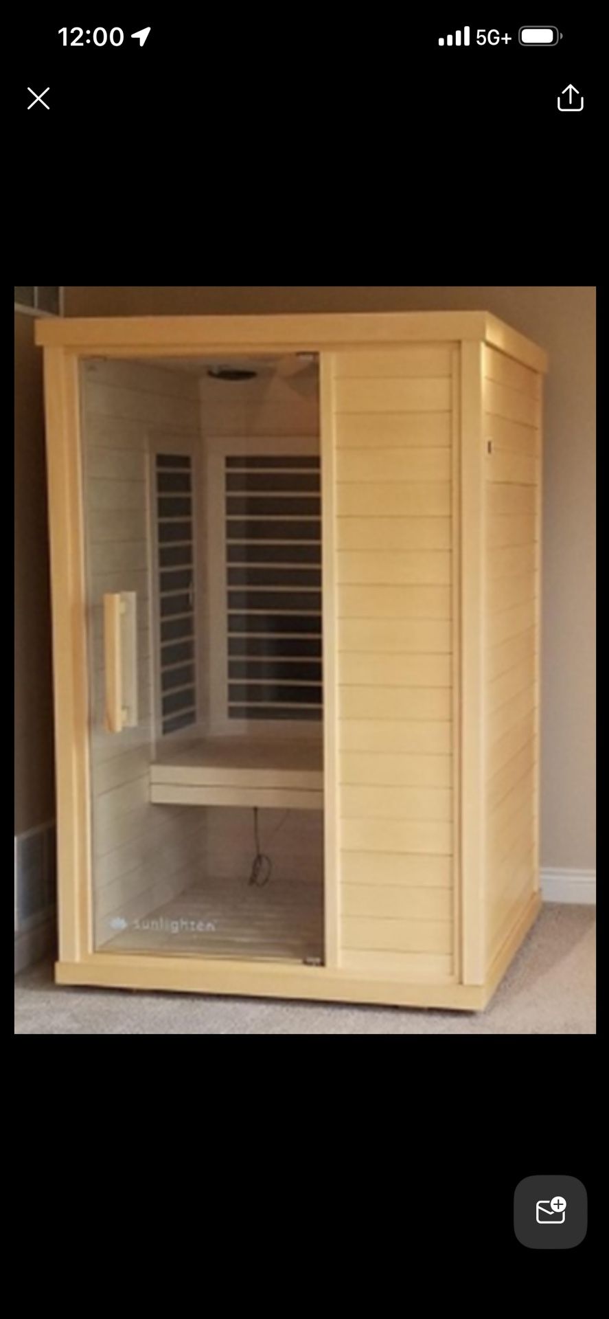 Like New! Sunlighten 2 person Infrared Sauna 
