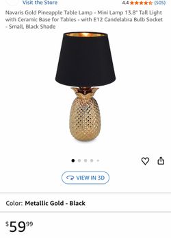 Pineapple table lamp