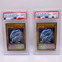 2019 YU-GI-OH! BLUE-EYES WHITE DRAGON JAPANESE PSA 10 LEGENDARY GOLD BOX 