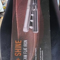 NEW SEALED TruBeauty Steam + Shine 1” Ceramic Steam Flat Iron