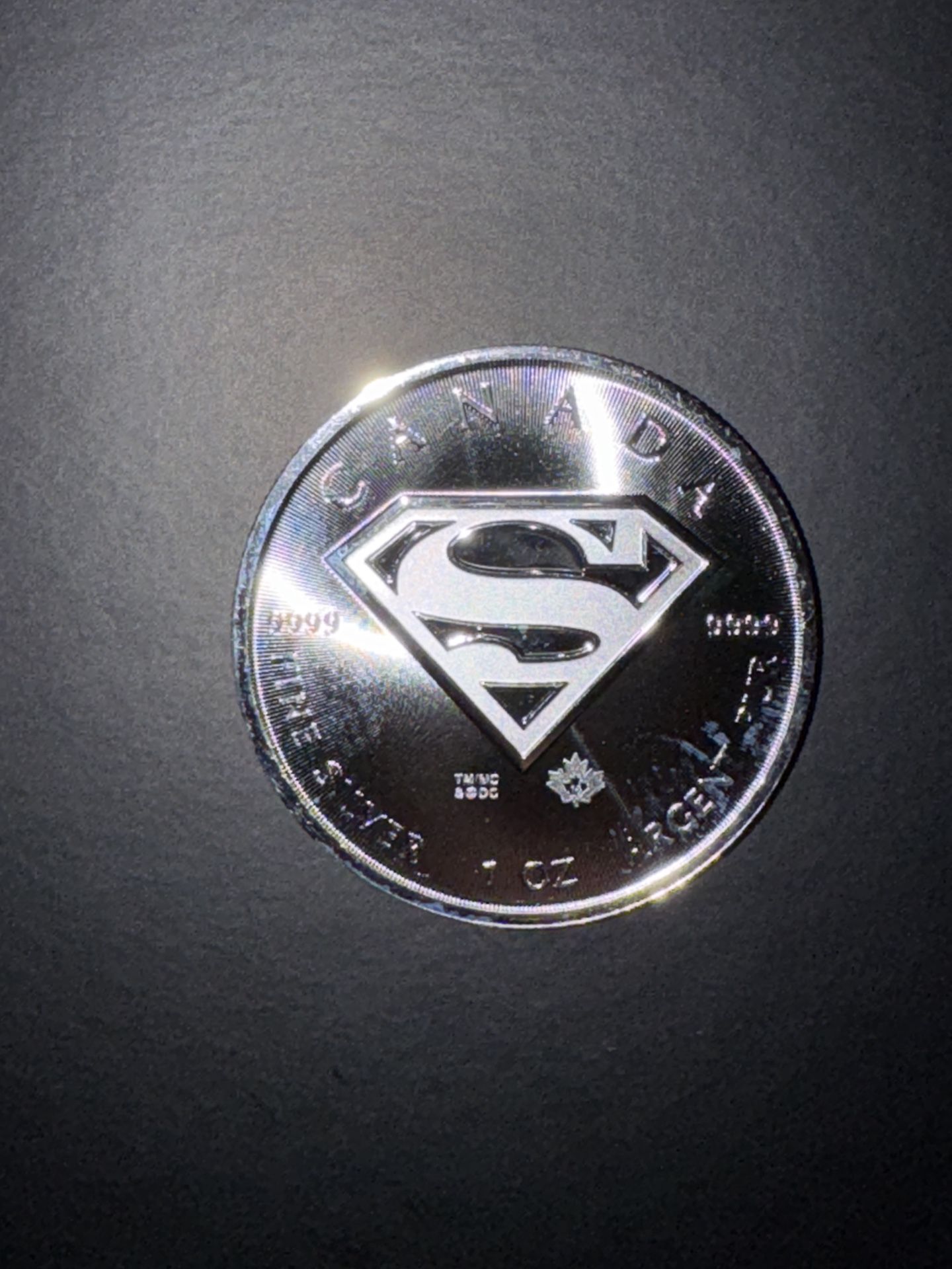 2016 1oz Silver Maple Superman Coin