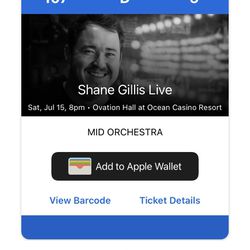 Shane Gillis Comedian Ticket For Sale