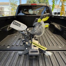 RYOBI 15 Amp 10 in. Corded Sliding Compound Miter Saw with LED Cutline Indicator
