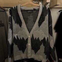 Vintage anchor blue cardigan