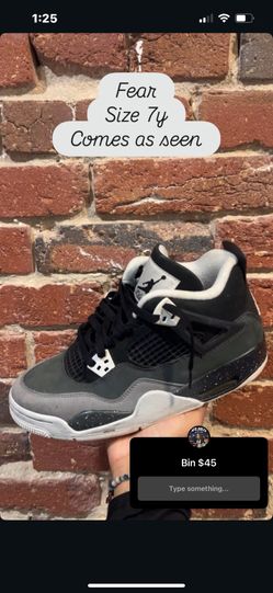 Jordan 4 Fear Size 7y