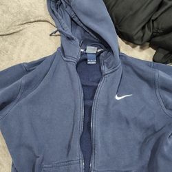 Navy Blue Nike Zip Up