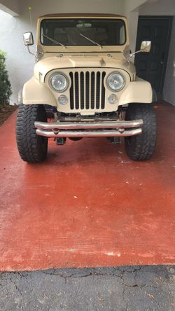 Cj-7 Stainless steel bumpers