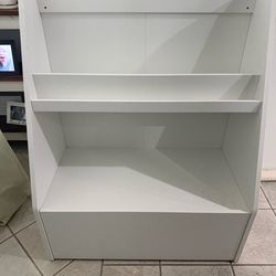 White bookshelf