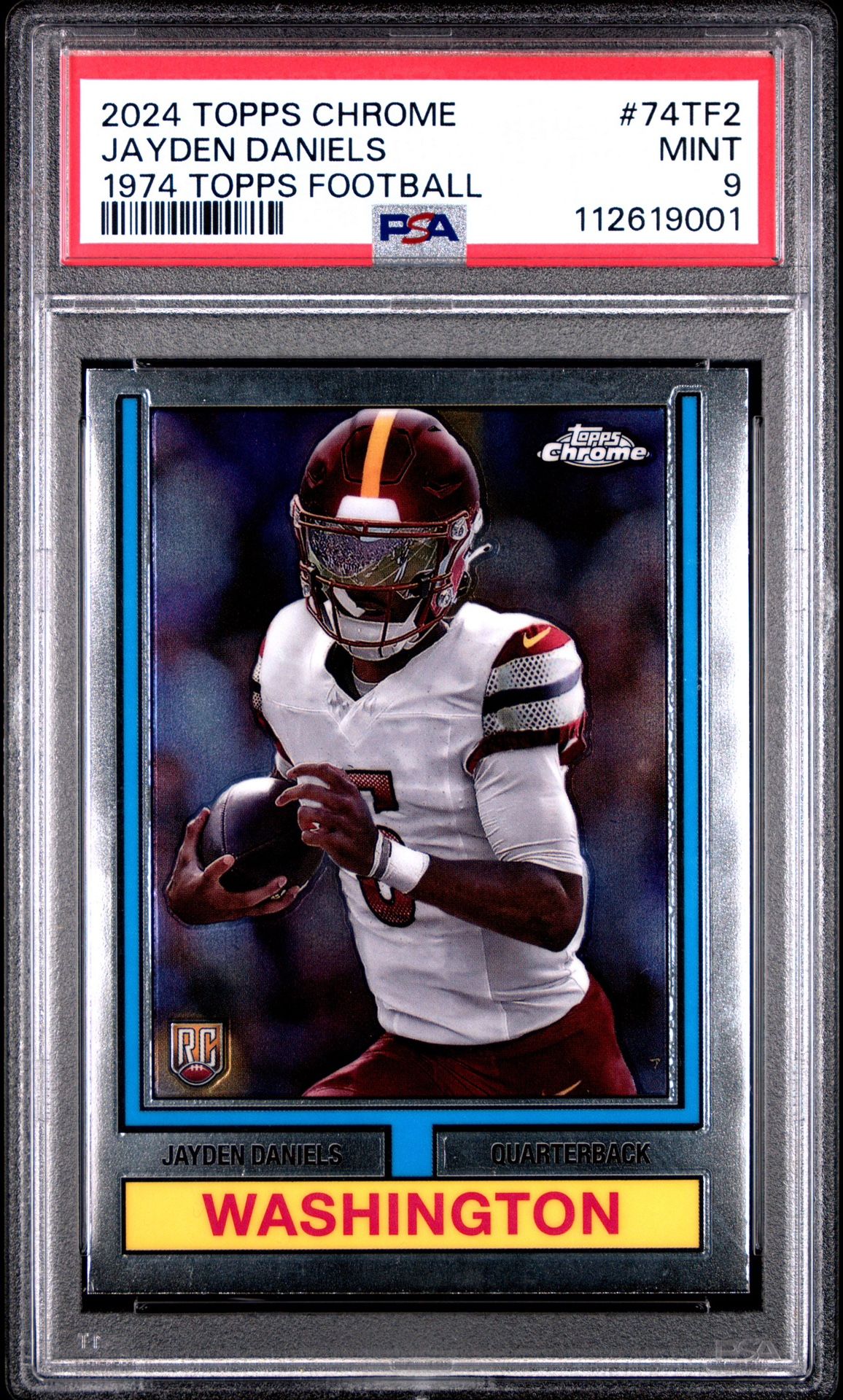 Jayden Daniel’s RC PSA 9 Topps Chrome