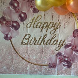 Happy Birthday Banner - One Time Use