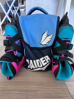 Rollerblade Kids Adjustable Inline Skates US 2–5 – Complete Set with Backpack & Pads