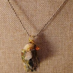 ONE OF A KIND NEW DESIGNED JEWELRY GORGEOUS BLUE KYANITE AND GOLDEN PYRITE!