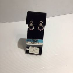 14k White gold Earrings 