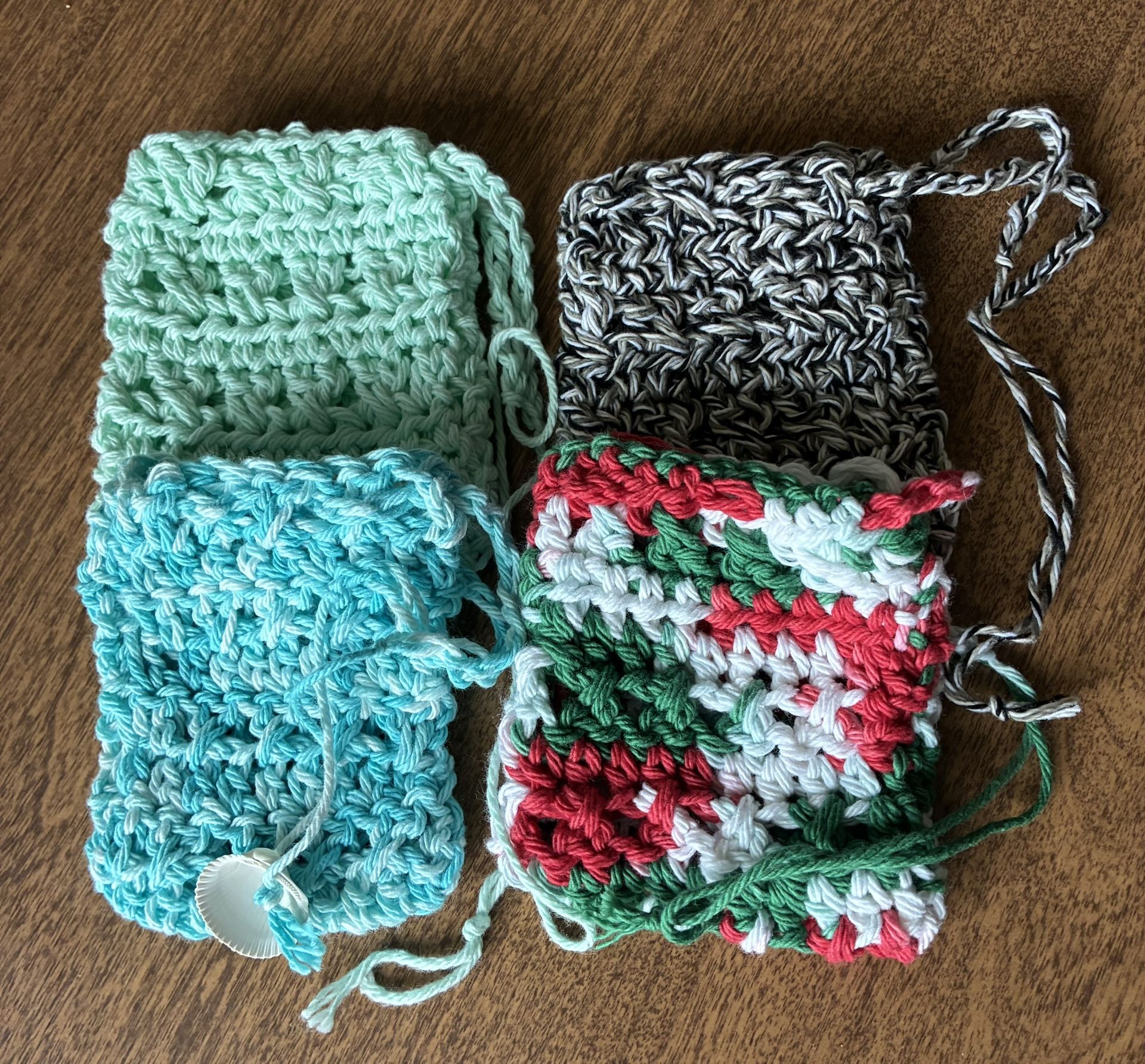 Handmade Crochet Soap Sacks