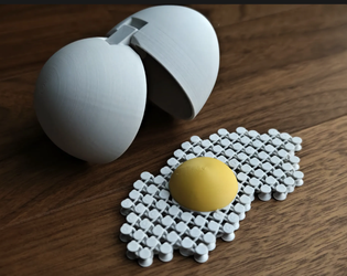 Toy egg with shell