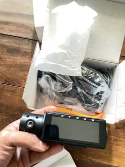 4K+1080P+1080P 5.8GHz WiFi Dash Cam Front and Rear Inside, Free 64G SD Card, 4K UHD 3 Channel, 360° All Sides Dashcam, G-Sensor, Night Vision, WDR, 24