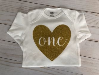 1st birthday shirts or onesie (any age available)