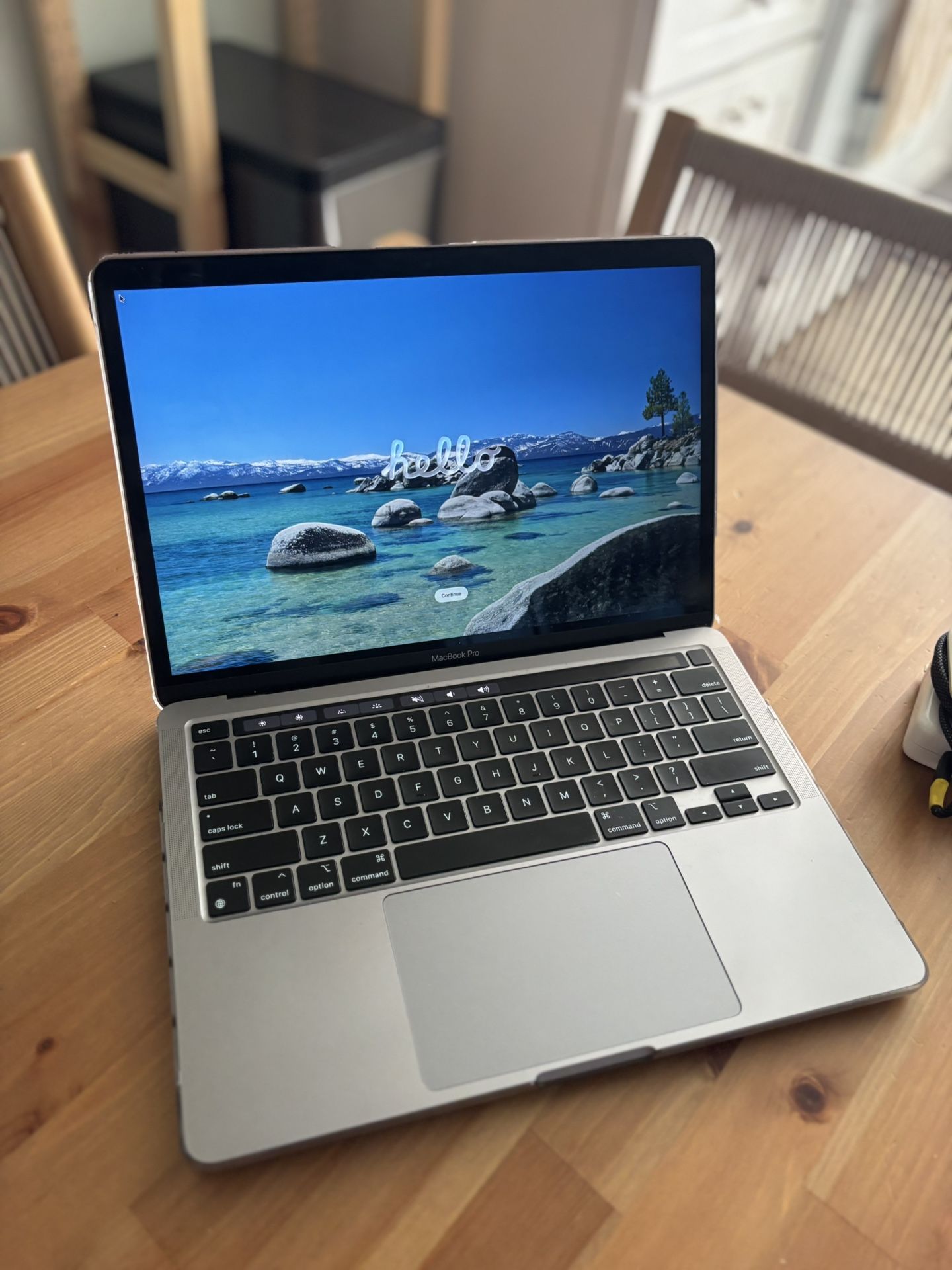 M1 MacBook Pro 13” With Touch Bar , Charger