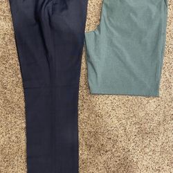 👖 🩳 Men’s Size 32 Penguin Navy Blue Dress Pants & O’Neill Turquoise Teal Hybrid Shorts