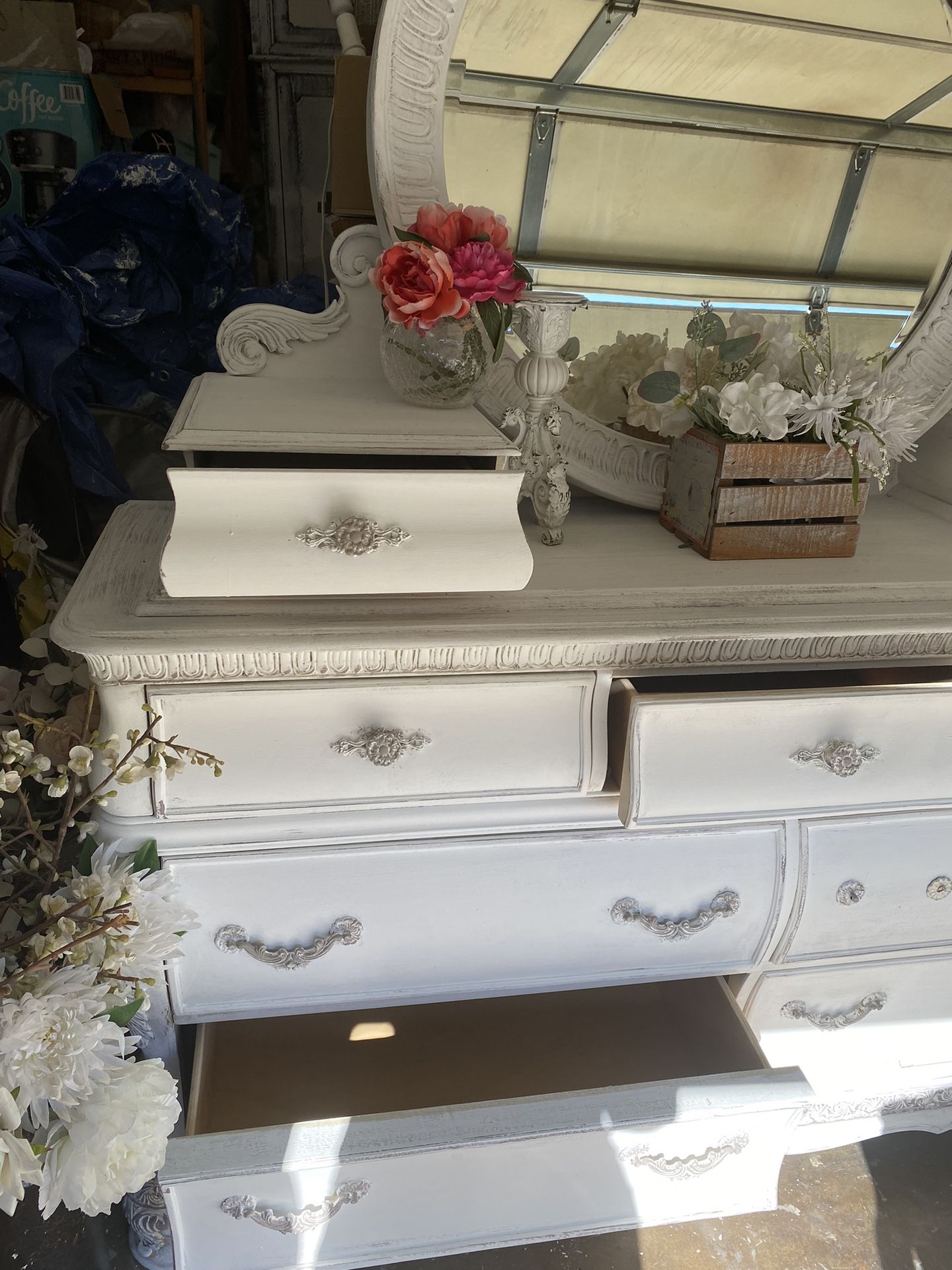 Fabulous , Chest Of Drawers W mirror , 6ft L Furniture