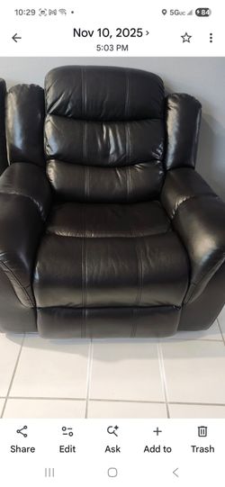 Black recliner