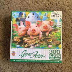 Green Acres Three Lil Pigs Puzzle 