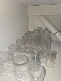 Clear Glass Drinkware Set – Large Lot