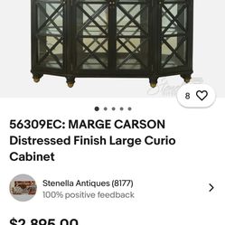 Marge Carson Hutch Curio Cabinet