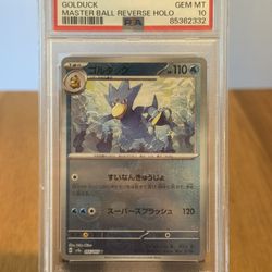 PSA 10 Golduck 055/165 Masterball Reverse Holo - Japanese 151 Pokemon