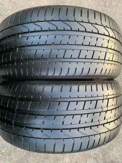 Two 255-35-19 Pirelli P Zero