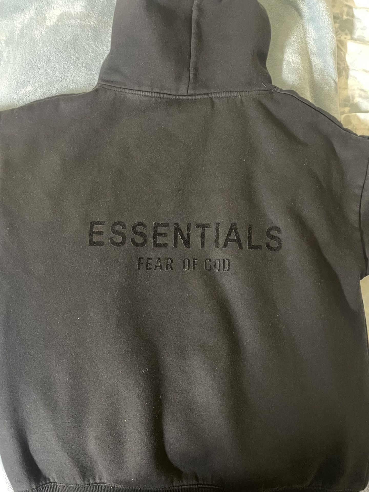 Essentials Fear Of God Hoodie Black