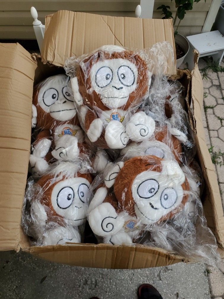 Carlitos Be Brave Monkey Plush 10" - Stuffed Animals, Toys (Joshua 1:9