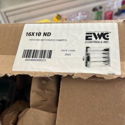 16x10 Motorized Zone Damper Motor On The 10