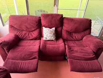 Couch & loveseat with recliners