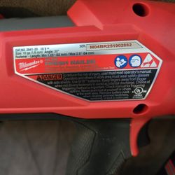 Milwaukee M18 Volt Fuel Brushless Cordless 16 Gauge Angled Finish Nailer Tool Only 