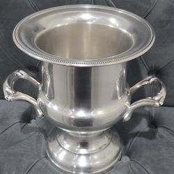 11" Vintage Oneida Silverplate Champagne Bucket - Classic Bouquet  Vase English  Manor French Chateau 