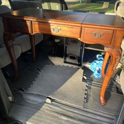 Hidden Mirror Vanity Desk