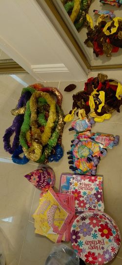 Girls birthday decorations and accessories and balloons all $15
