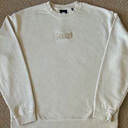 KITH Cyber Monday Men’s Box Logo Crewneck Sweatshirt Oat Size XL (FW22)
