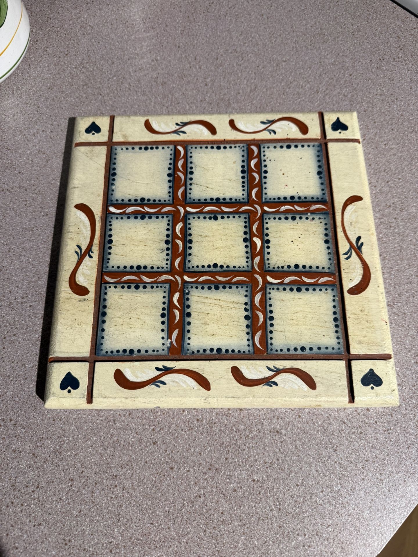 9” X 9” Holiday Wooden Decor/trivet $5
